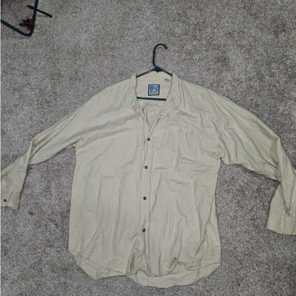 Classic Beige Dress Shirt for Men